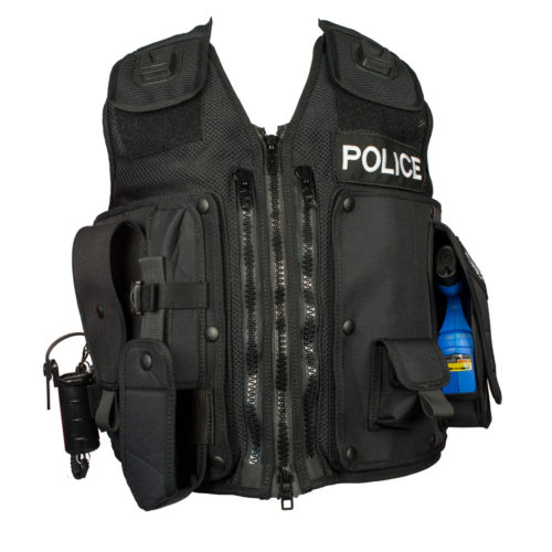 ISPL Pocket Cuffs CS Spray Small Footprint Ex Police Vest Pouch C4 Box 1 