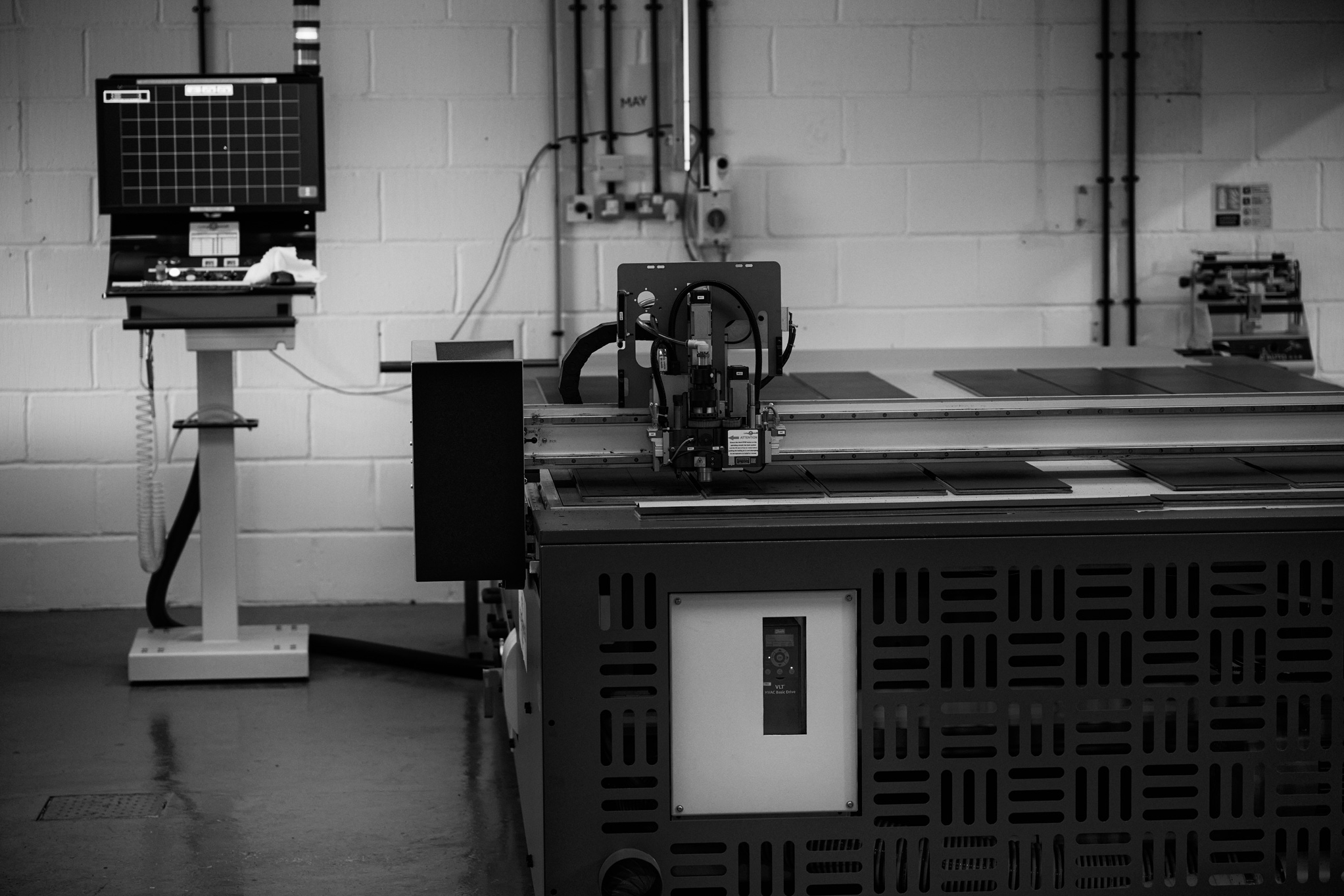 Laser guided cutting